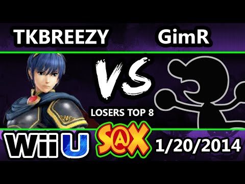 S@X - VGBC | GimR (G&W) Vs. VGBC | TKbreezy (Marth) SSB4 Losers Top 8 - Smash Wii U