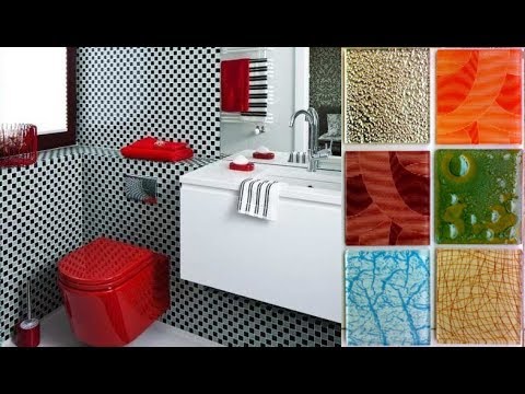 Latest Bathroom Multi Colored Wall Tile Designs