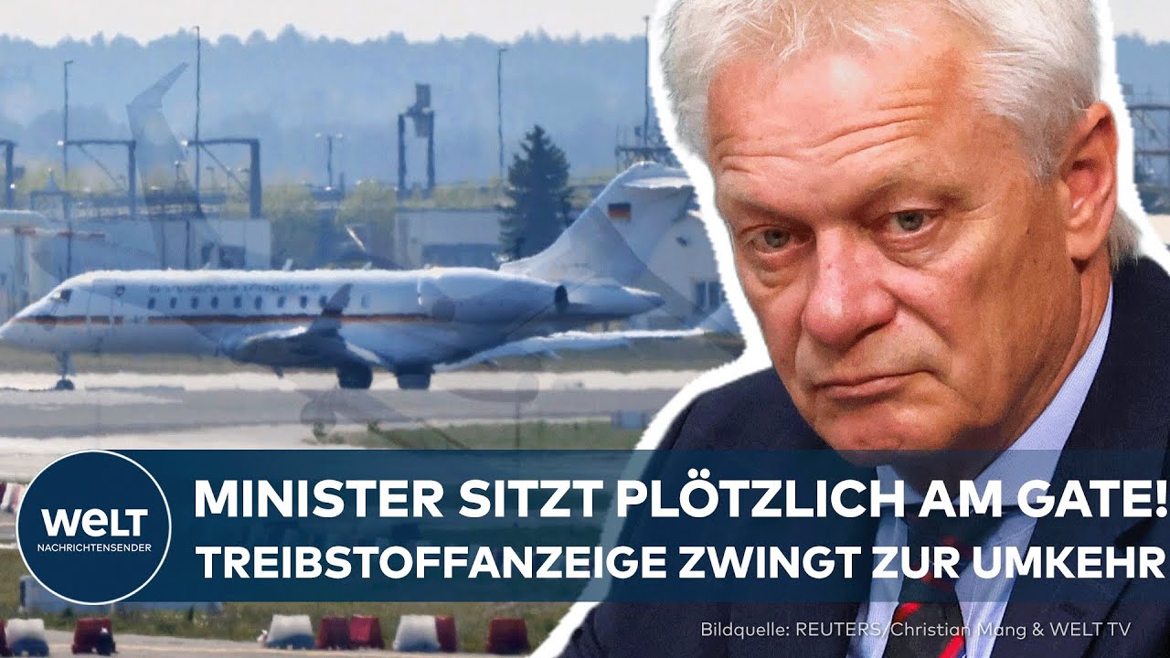PANNE AN REGIERUNGSFLIEGER: Treibstoffanzeige defekt –  Agrarminister Rainer muss USA-Flug abbrechen