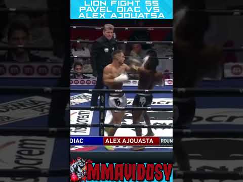 Knocked Lion Fight 55 - Pavel Diac vs Alex Ajouatsa #shorts #lionfight #muaythai