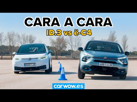 Citroën ë-C4 vs Volkswagen ID 3 – ¿CUÁL ES MEJOR? DRAG RACE y MOOSE TEST (#wowtest)