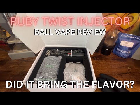 Trying Crossing Ruby Twist Injector Ball Vape