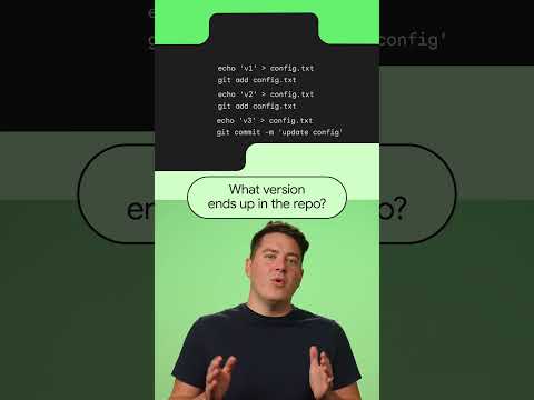 Video Thumbnail: A Git challenge: Which version ends up in the repo?