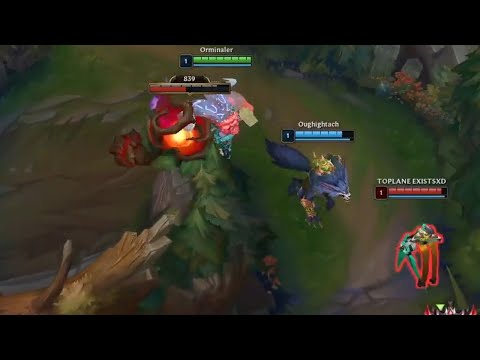 Ornn and Warwick Invades the Red Buff lvl 1