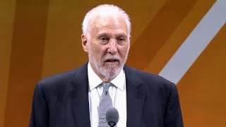 Gregg Popovich's Basketball Hall of Fame Enshrinement Speech