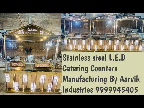 Stainless Steel L.E.D Catering Counter