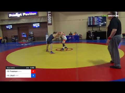 2018 Marine Corps US Open/UWW Junior Freestyle 65 Con 32 #2 - Ben Freeman (MRTC) Vs. Alexander Llo