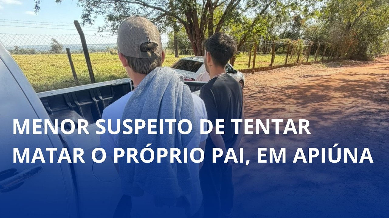 Adolescente suspeito de tentar matar o próprio pai, em Apiúna