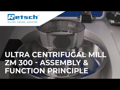 Ultra Centrifugal Mill ZM 300 - Assembly & Function principle