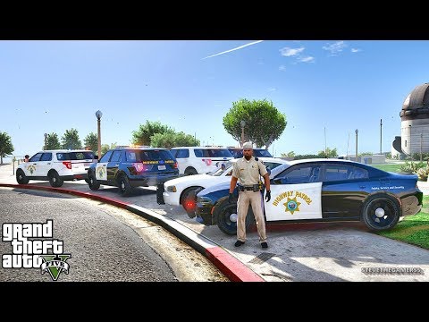 GTA 5 MODS LSPDFR 837 - CHP PATROL!!! (GTA 5 REAL LIFE PC MOD)