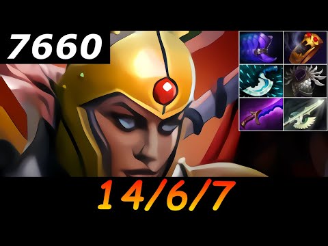 Dota 2 Legion Commander 7660 MMR 14/6/7 (Kills/Deaths/Assists) Ranked Full Gameplay