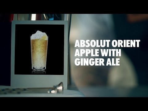 ABSOLUT ORIENT APPLE WITH GINGER ALE DRINK RECIPE - HOW TO MIX