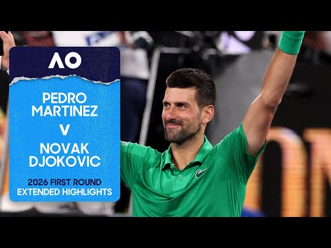 Pedro Martinez v Novak Djokovic Extended Highlights | Australian Open 2026 First Round