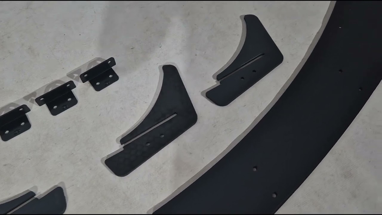 Volkswagen Golf 6 2008-2014 гг. Задний диффузор DPT V-2 (черный матовый) Video 1