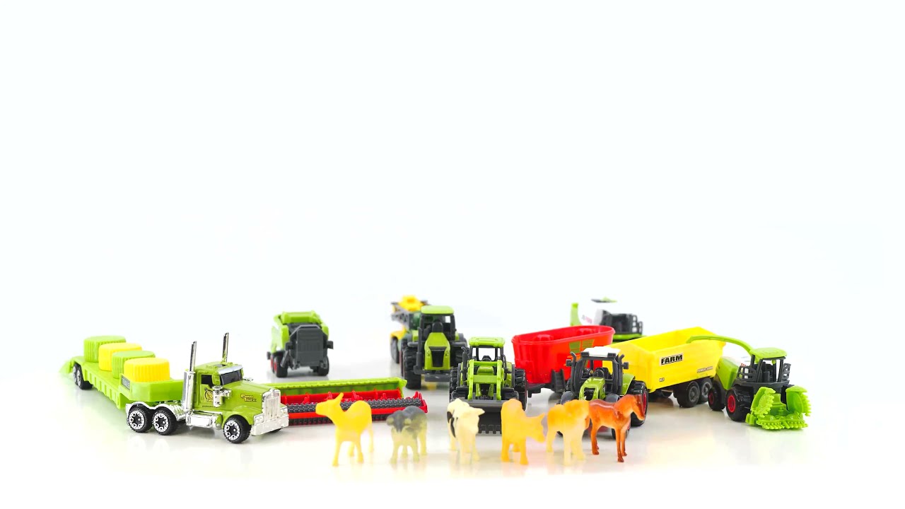 Diecast Tractor Set Collect Vehicles Play Set 22 Piece