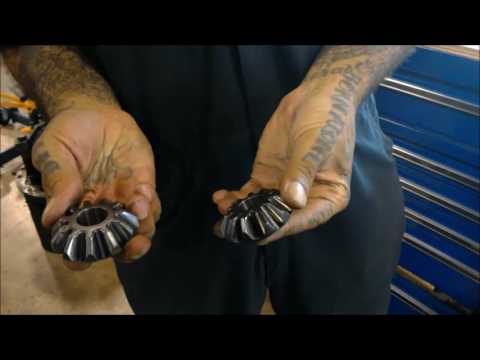 How to reinstall spider gears on split axle differential