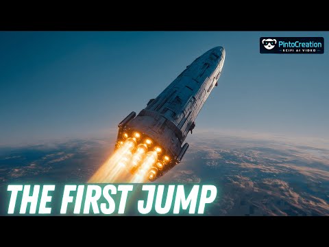 AI Cinematic Short: Witness the First Warp Drive Jump