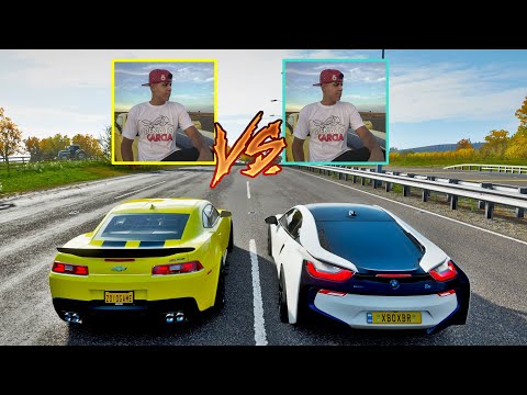RENATO GARCIA VS RENATO GARCIA - CAMARO VS BMW I8 - FORZA HORIZON 4