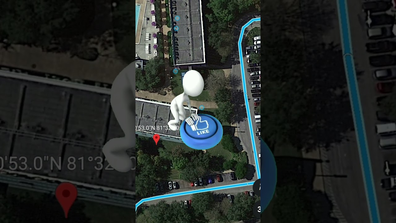 Giant Rubik's Cube on google maps and google earth 🌍 #shorts #worldyguy2m