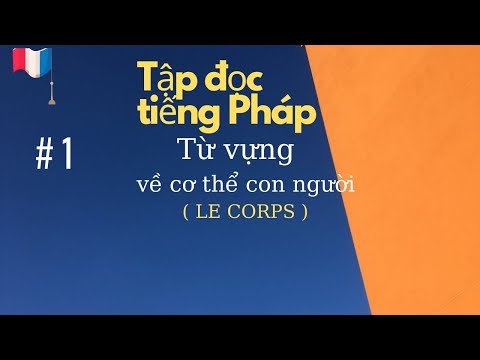 # 1- Tập đọc tiếng Pháp - tư vựng về cơ thể con người (LE CORPS)