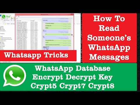 WhatsApp Database Encrypt Decrypt Key for WhatsApp Viewer | WhatsApp Tricks & Tweaks Video