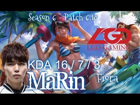 LGD MaRin FIORA vs YORICK Top - Patch 6.18 KR Ranked | League of Legends
