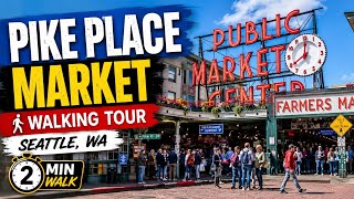 Pike Place Market Walking Tour | Seattle's Most Famous Attraction! 🇺🇸 