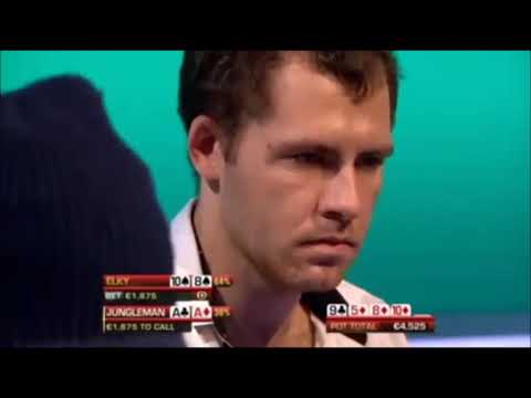 Is Jungleman giving a tell away in this hand against ElkY