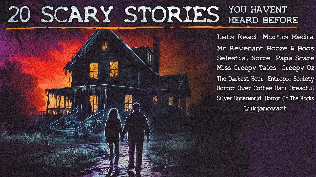 20 TRUE SCARY STORIES YOU HAVEN'T HEARD - MEGA COLLAB (ambient video) #scarystories #horrorstories