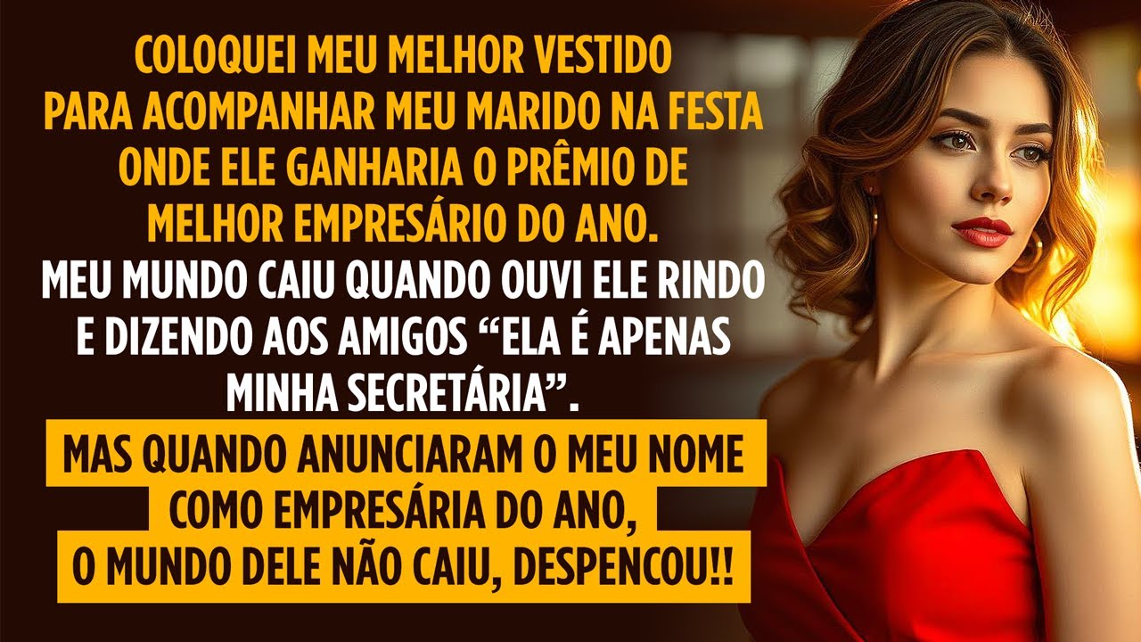 MEU MARIDO DISSE AOS AMIGOS: "ELA É APENAS MINHA SECRETÁRIA". NA PREMIAÇÃO, ANUNCIARAM MEU NOME