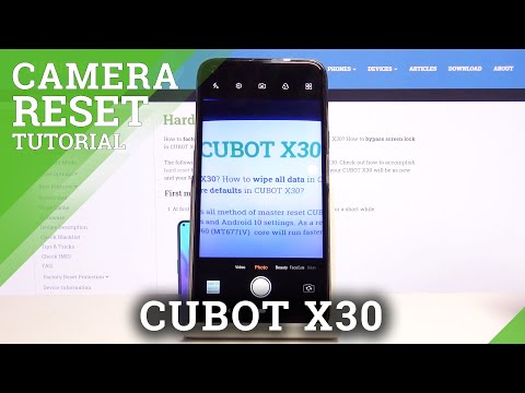 CUBOT X30 Reset Camera Settings | Restore Camera Defaults