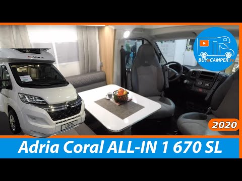 Design Semi-Integrated | Adria Coral ALL IN 1 670 SL | Citroen | Motorhome Tour