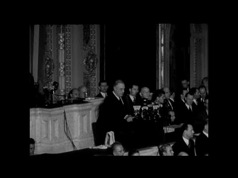 AMERICA DECLARES WAR ON JAPAN - SOUND