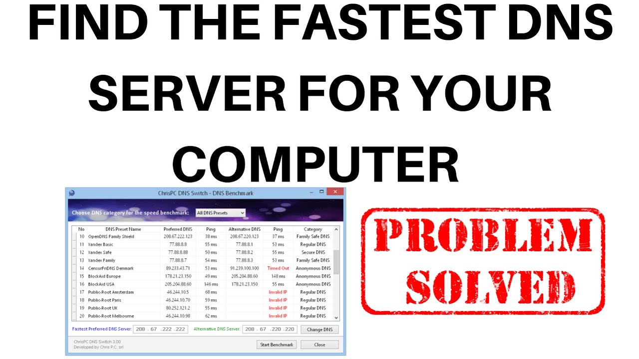 Find The Fastest DNS Server For Your Computer