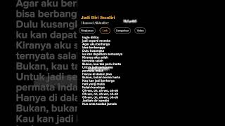 Download lagu Lirik Lagu Jadi Diri Sendiri-Humood Alkhudher 🎶#lyrics #kunanta #song #versiindonesia #shorts mp3