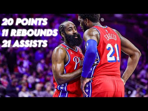 James Harden Dishes Out A 21 Assists Triple Double || Full Highlights Vs Clippers December 23, 2022