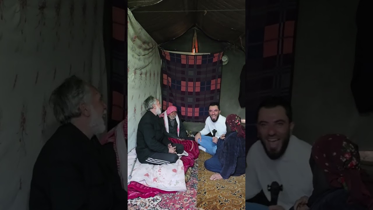 طابخة بطاطا مسلوقة وبيض بهالخيمة عمري 85سنة وقايمة فيه تعا شوف ياعين خالتك عم?