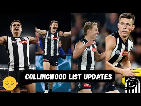 Collingwood List Management Update - 4 Players Delisted (Markov, AJ, Charlie Dean & Fin Macrae)