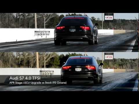 Audi S7 4.0 TFSI Quarter Mile - APR Stage I vs Stock