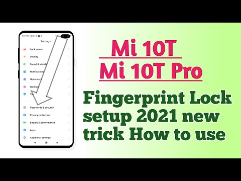 Xiaomi Mi 10T , Mi 10T Pro , Fingerprint Lock setup Full setup 💯% working trick