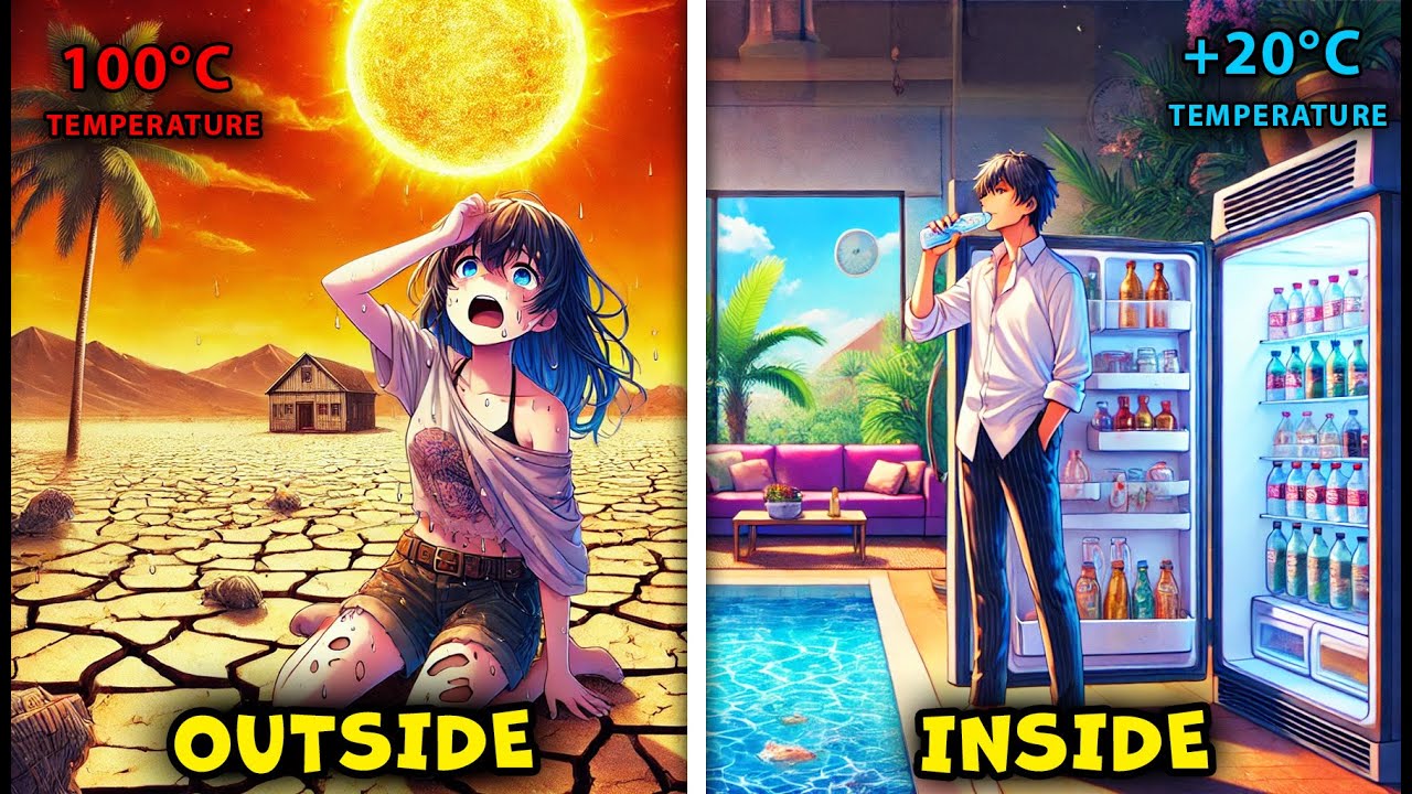 He has Everything Needed for a Comfortable Life while Others Suffer in the Hellish Heat!