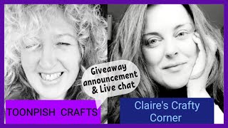 Giveaway live pick and chat with Special Guest Claire