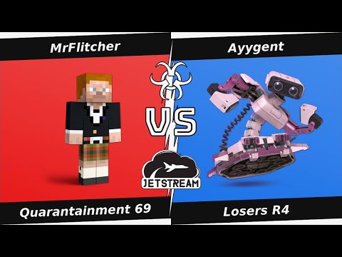 Quarantainment 69 Losers R4 - MrFlitcher (Steve) Vs Ayygent (ROB) - SSBU