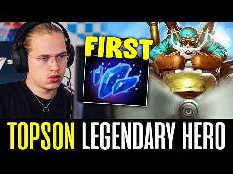 Topson New Build on his LEGENDARY HERO "GYROCOPTER" DOTA 2
