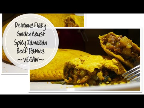 Delicious Flaky Golden Crust Spicy Jamaican Beef'...