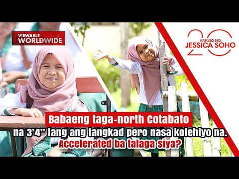 Babaeng 3’4” ang tangkad pero kolehiyo na. Accelerated ba talaga siya? | Kapuso Mo, Jessica Soho