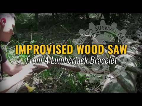 Cutting Down Trees with a Paracord Bracelet! - Lumberjack