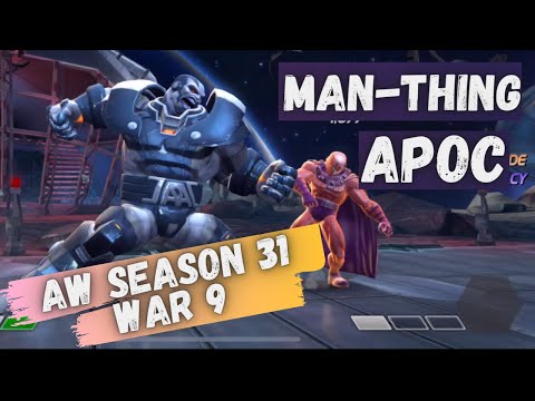 AW Season 31, War 9, SSx-1 vs. Iso8a - Apoc and Man-Thing - Marvel Contest of Champions