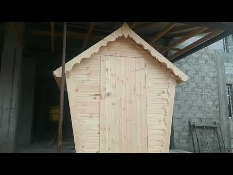 простой дачный уличный туалет