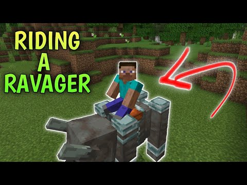 How To Ride A Ravager In Minecraft PE